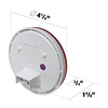 Uni-Bond LED 4" Rd STT Lamp Red-7-Dio LED4000-7R