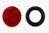 Uni-Bond LED 4" Rd STT Lamp Red-7-Dio LED4000-7R + Grommet