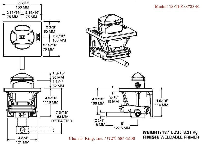 Heavy Duty Weld On Lock Box for Shipping Container – Chassis King Inc.