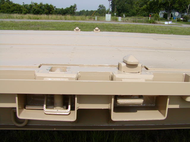  Retractable Twist Lock for Container Chassis and Trailers In Use